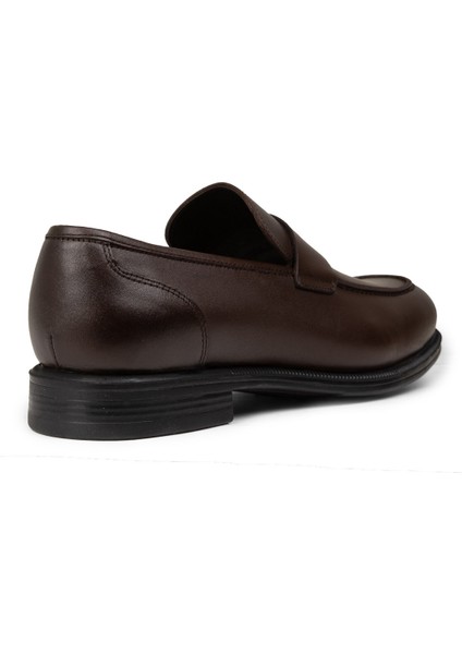 Erkek Kahverengi Hakiki Deri Klasik Loafer Ayakkabı - 01995MKHVC01 fiyatları