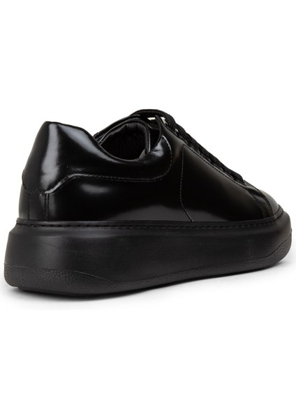 Kadın Hakiki Deri Siyah Sneaker Ayakkabı - 01991ZSYHP05 fiyatları