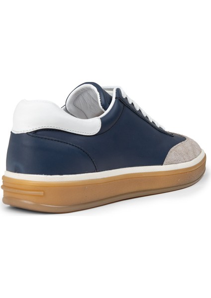 Erkek Hakiki Deri Lacivert Günlük Ayakkabı - 01997MLCVC01 fiyatları