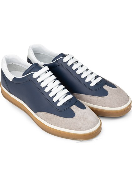 Erkek Hakiki Deri Lacivert Günlük Ayakkabı - 01997MLCVC01 fırsatları