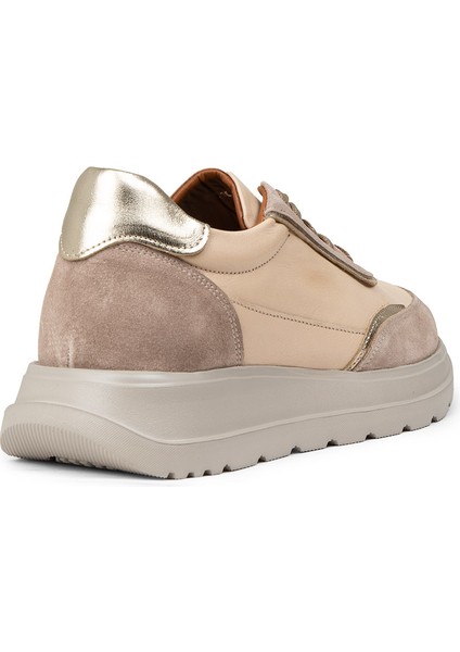 Kadın Hakiki Deri Bej Sneaker Ayakkabı - M0509ZBEJE01 fiyatları