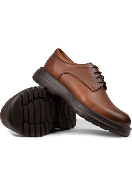 Erkek Hakiki Deri Taba Renk Günlük Ayakkabı - 01934MTBAE01 modelleri