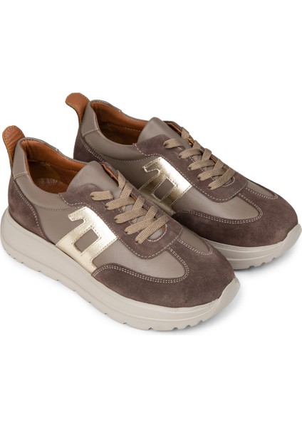 Kadın Hakiki Deri Vizon Renk Sneaker Ayakkabı - M0510ZVZNE01 fırsatları