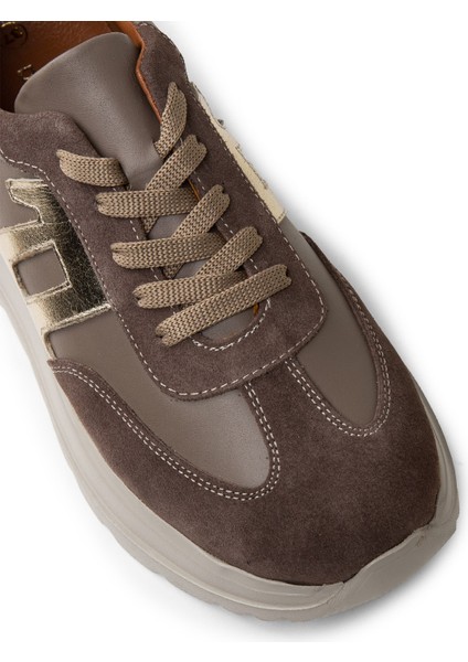 Kadın Hakiki Deri Vizon Renk Sneaker Ayakkabı - M0510ZVZNE01 indirimleri