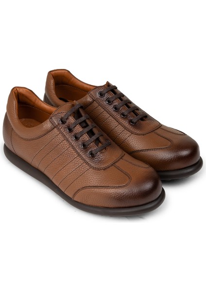 Erkek Hakiki Deri Taba Rengi Günlük Ayakkabı - 01826MTBAC10 fırsatları