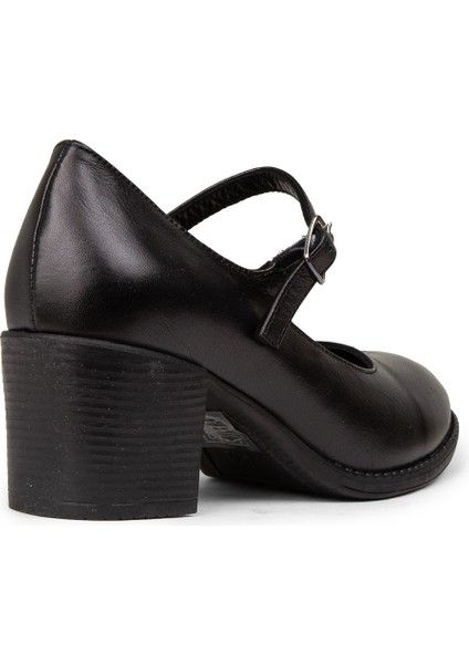 Kadın Siyah Hakiki Deri Günlük Mary Jane Ayakkabı - A2972ZSYHC01 fiyatları