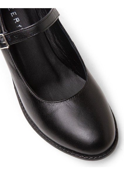 Kadın Siyah Hakiki Deri Günlük Mary Jane Ayakkabı - A2972ZSYHC01 fırsatları