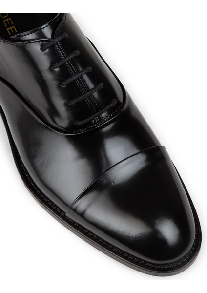 Erkek Siyah Hakiki Deri Klasik Ayakkabı - 01026MSYHM07 indirimleri