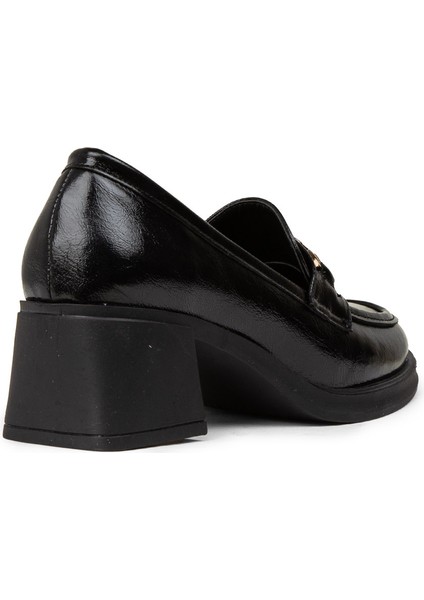 Kadın Rugan Siyah Tokalı Topuklu Ayakkabı - K1464ZSYHC01 fiyatları