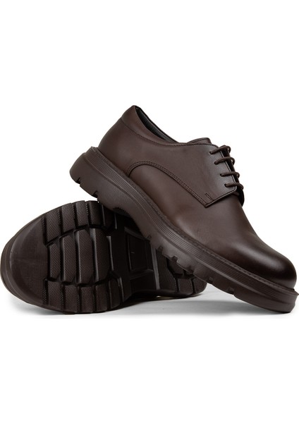 Erkek Kahverengi Hakiki Deri Günlük Ayakkabı - 01934MKHVE05 modelleri