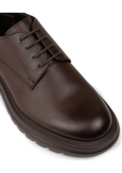 Erkek Kahverengi Hakiki Deri Günlük Ayakkabı - 01934MKHVE05 indirimleri