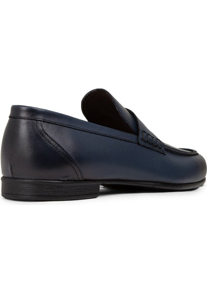 Erkek Hakiki Deri Lacivert Makosen - 01538MLCVC03 modelleri