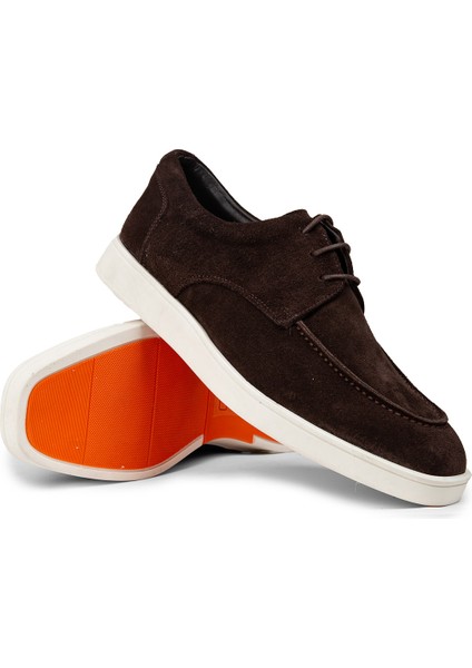 Erkek Hakiki Süet Kahverengi Günlük Ayakkabı - 01996MKHVC01 modelleri