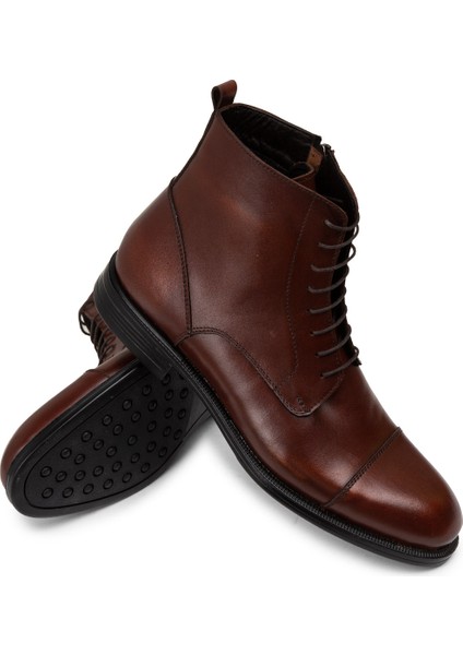 Erkek Hakiki Deri Bakır Rengi Fermuarlı Bot - 01974MBKRC02 modelleri