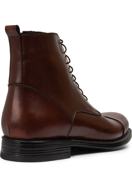 Erkek Hakiki Deri Bakır Rengi Fermuarlı Bot - 01974MBKRC02 indirimleri