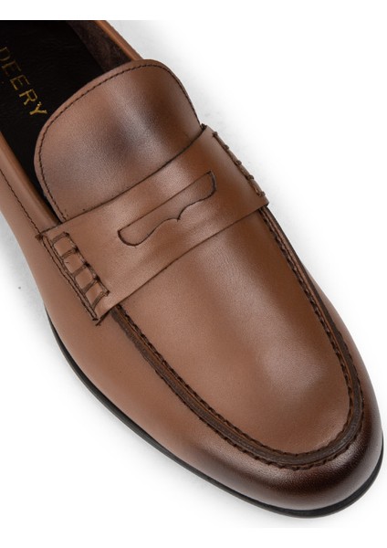 Erkek Taba Rengi Hakiki Deri Makosen - 01538MTBAC02 indirimleri