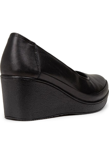 Kadın Hakiki Deri Siyah Dolgu Topuk Günlük Ayakkabı - N6002ZSYHC01 fiyatları