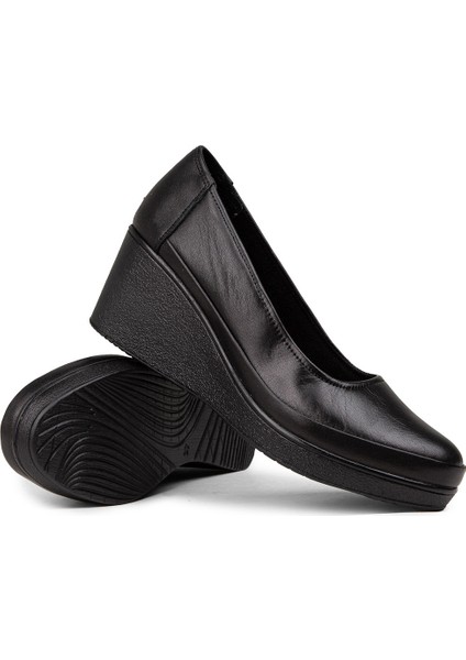 Kadın Hakiki Deri Siyah Dolgu Topuk Günlük Ayakkabı - N6002ZSYHC01 modelleri