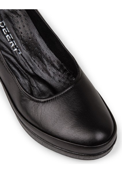 Kadın Hakiki Deri Siyah Dolgu Topuk Günlük Ayakkabı - N6002ZSYHC01 indirimleri