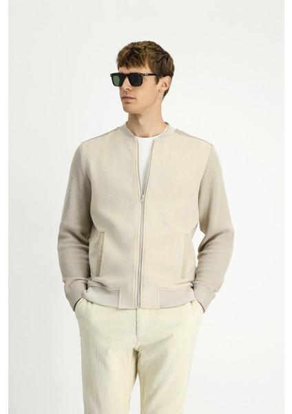 Pamuklu Fermuarlı Polar Sweat Hırka