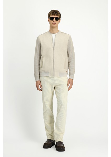 Pamuklu Fermuarlı Polar Sweat Hırka