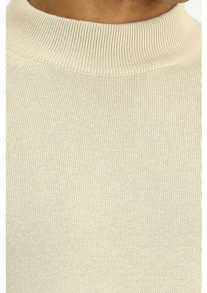 Yarım Balıkçı Yaka Regular Fit Pamuklu Triko Kazak