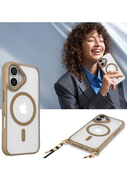 iPhone 16 Kılıf Enka Magsafe Silikon Kılıf - Titan Gri modelleri