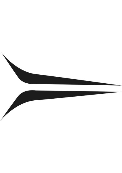 Oto Kaput Şerit Özel Yeni Sticker 2 Adet Sağ-Sol Siyah 100*25 cm