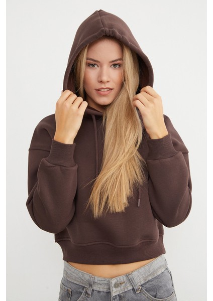 3 Iplik Basic Kapüşonlu Sweatshirt indirimleri