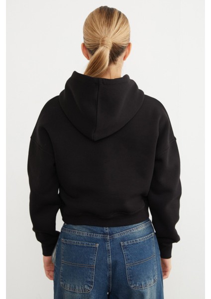 3 Iplik Basic Kapüşonlu Sweatshirt indirimleri