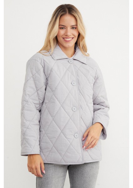 Kapitone Desenli Oversize Düğmeli Mont indirimleri