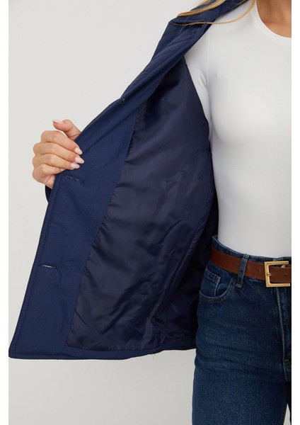 Kapitone Desenli Oversize Düğmeli Mont fırsatları