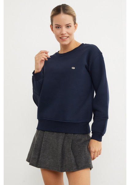 3 Iplik Metal Aksesuar Detaylı Sweatshirt modelleri