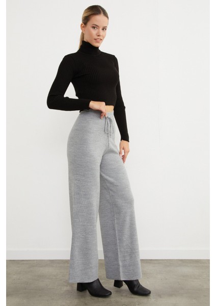 Beli Lastikli Palazzo Triko Pantolon fırsatları