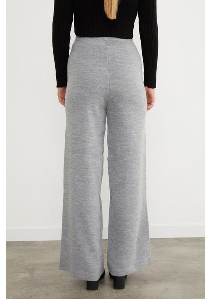 Beli Lastikli Palazzo Triko Pantolon