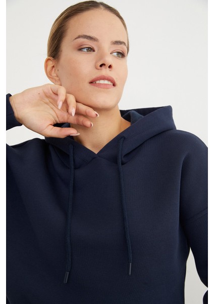 3 Iplik Basic Kapüşonlu Sweatshirt modelleri