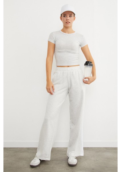 Yanları Şeritli Palazzo Eşofman Altı modelleri