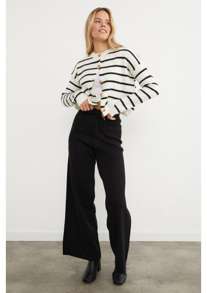 Beli Lastikli Palazzo Triko Pantolon