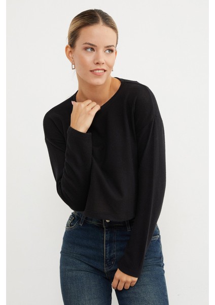 Basic Bisiklet Yaka Ince Triko Kazak fiyatları