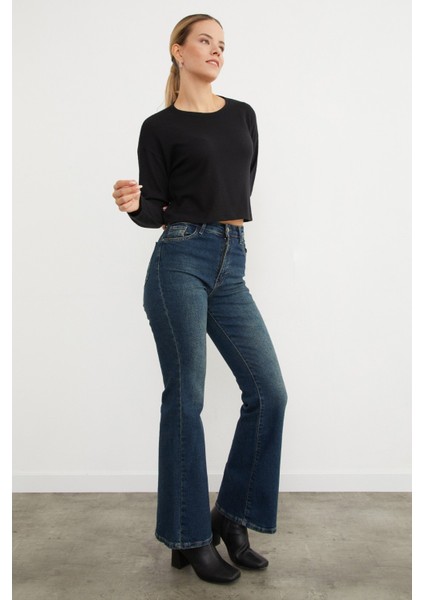 Basic Bisiklet Yaka Ince Triko Kazak fırsatları