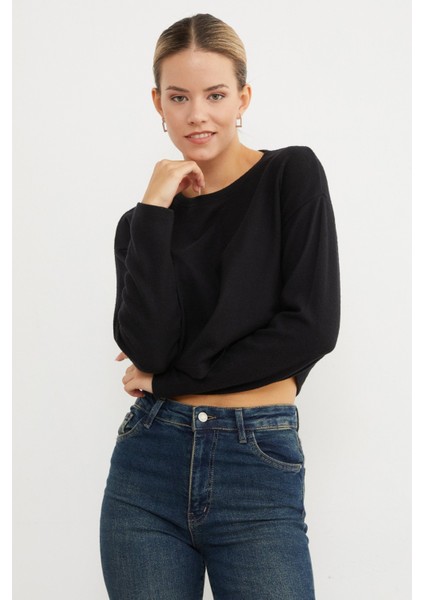 Basic Bisiklet Yaka Ince Triko Kazak indirimleri