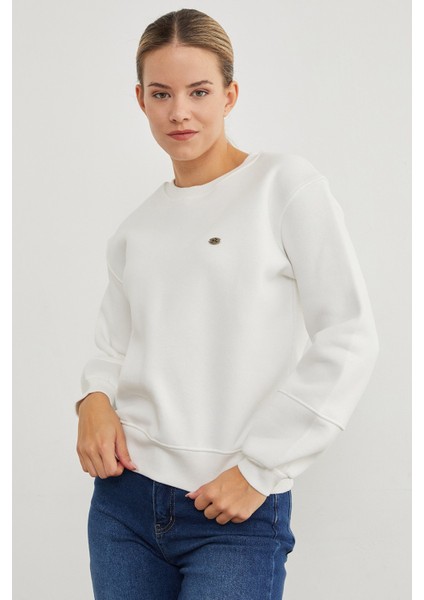 3 Iplik Metal Aksesuar Detaylı Sweatshirt fırsatları