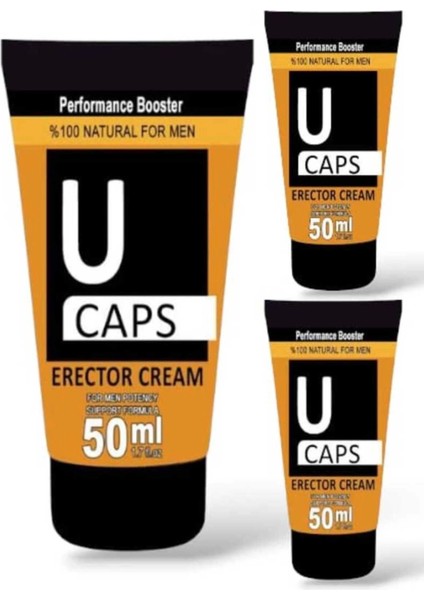 Natural Cream For Men Booster 50 ml x 3 Adet