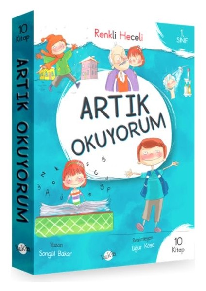 1.sınıf Artık Okuyorum - Renkli Heceli 10 Kitap