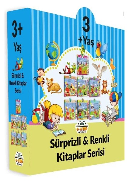 Sürprizli Renkli Kitaplar - 7 Kitap Set (3+Yaş)