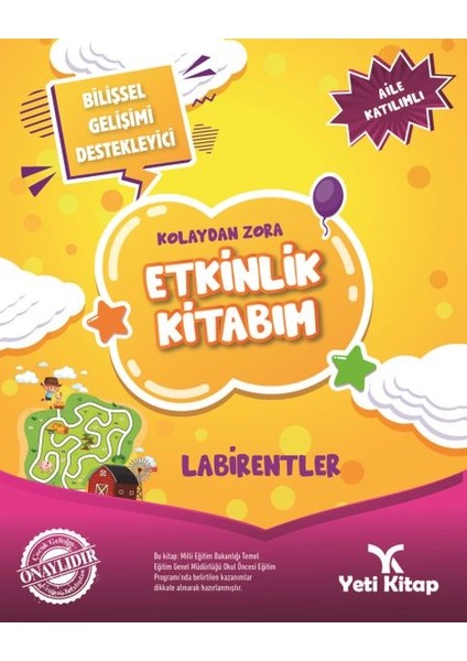 Kolaydan Zora Etkinlik Kitabım - Labirentler