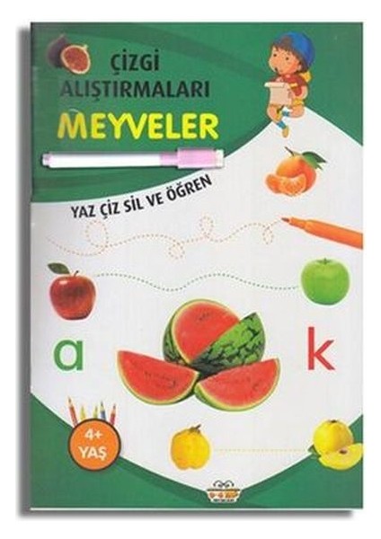 Çizgi Alıştırmaları Meyveler