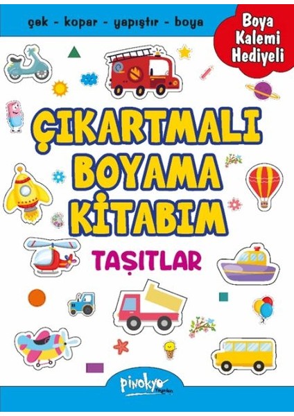 Çıkartmalı Boyama Taşıtlar