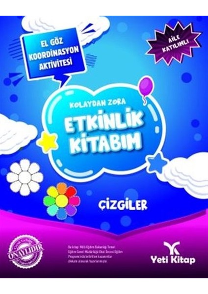 Kolaydan Zora Etkinlik Kitabım - Çizgiler