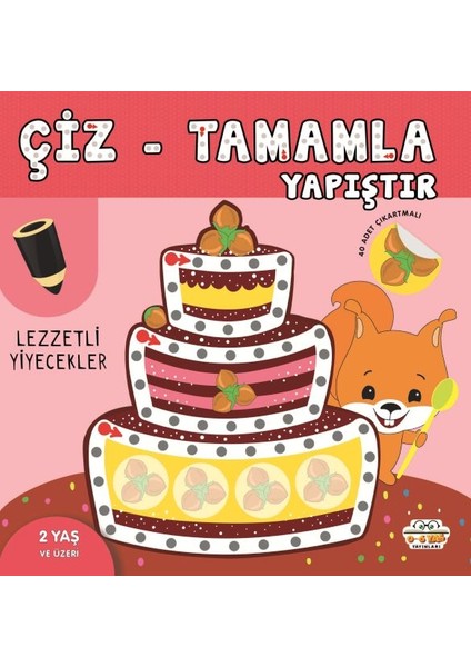 Çiz-Tamamla-Yapıştır Lezzetli Yiyecekler